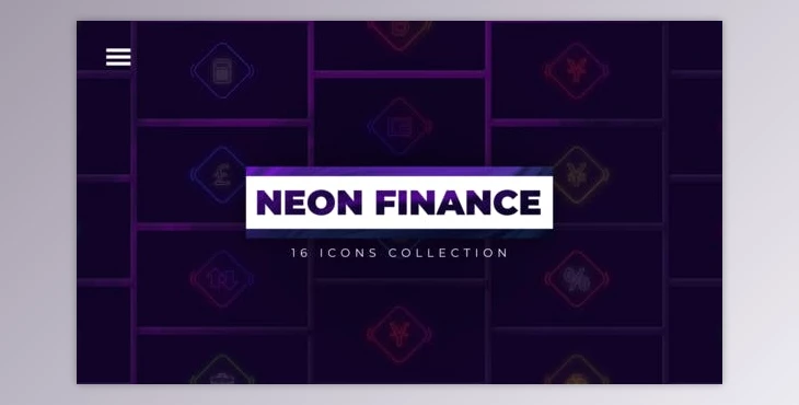 Download Neon Finance Icons (Videohive 48968867) - AE Project