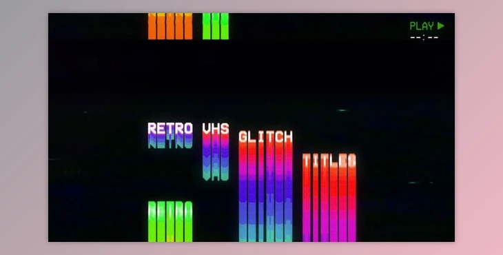Download Retro VHS Glitch Titles (Videohive 49000468) - AE Project
