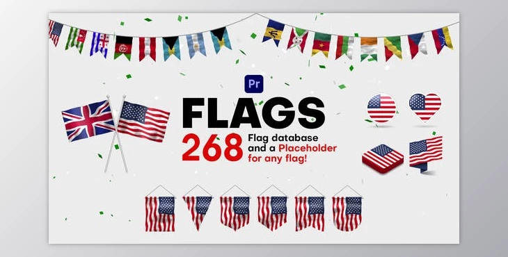 Download Flags for Premiere Pro (Videohive 48107289) - PR Project