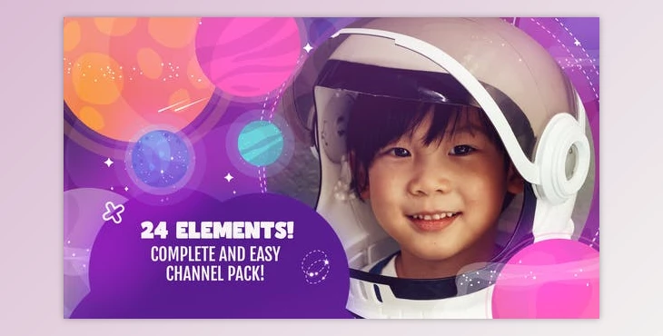 Download Kids Tv Streaming And Youtube Channel Pack Space Themed (Videohive 49000302) - AE Project