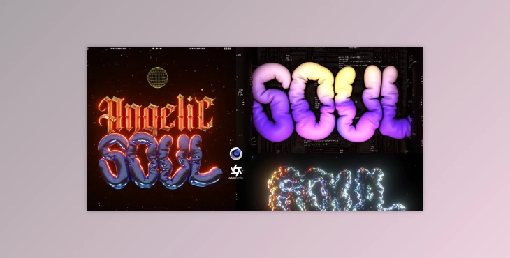 Download Chromatic Balloon 3D Type in Cinema4D
