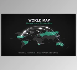 Download World Map – Network V2 (Videohive 49007566) - AE Project