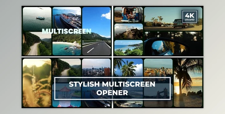Download Charming Multiscreen Opener | Split Screen Gallery Intro | Typography Slideshow (Videohive 49001797) - AE Project