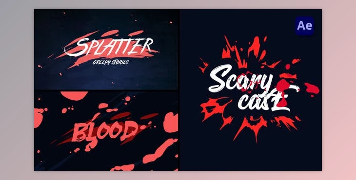 Download Horror Blood Splatter Opener [After Effects] (Videohive 49002072) - AE Project