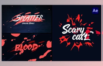 Download Horror Blood <span class='badge badge-warning'>Splatter</span> Opener [After Effects] (Videohive 49002072) - AE Project