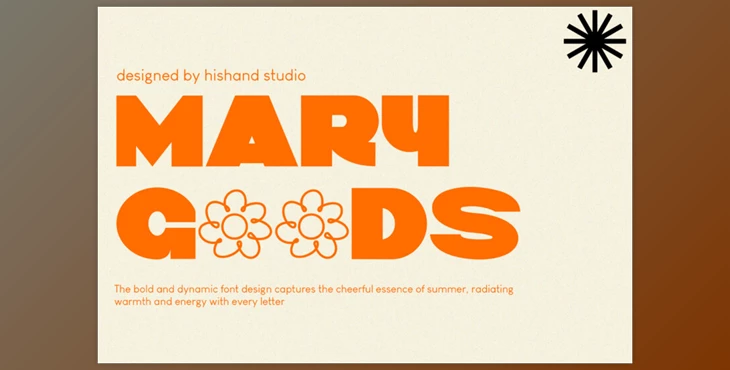 Download MARY GOODS - Bold Sans Serif Font