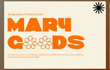 Download MARY GOODS - Bold Sans Serif <span class='badge badge-warning'>Font</span>