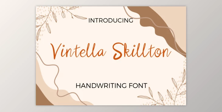 Download Vintella Skillton - Handwritten Font
