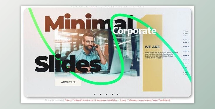 Download Clean Minimal Corporate Slides (Videohive 49278828) - AE Project