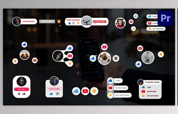 Download Youtube Buttons <span class='badge badge-warning'>Pack</span> for Premiere Pro (Videohive 38494344)