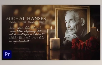 Download Funeral Death Biography | Memorial <span class='badge badge-warning'>Card</span> Opener (Videohive 48875365)