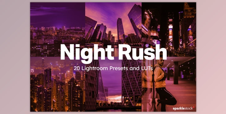 Download 20 Night Rush Lightroom Presets and LUTs