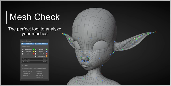 Download Blender Market – Mesh Check GPU Edition v0.3.0