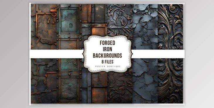 Download Forged Iron – 8 Backgrounds Pack