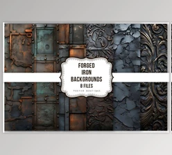 Download Forged Iron – 8 Backgrounds Pack