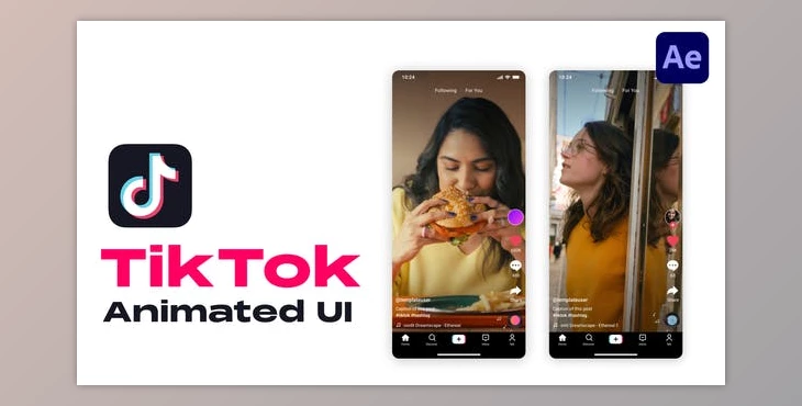 Download TikTok Animated UI (Videohive 49000422) - AE Project
