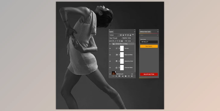 Download Pratik Naik – Infinite Panel Black & White for Adobe Photoshop (Win, Mac)