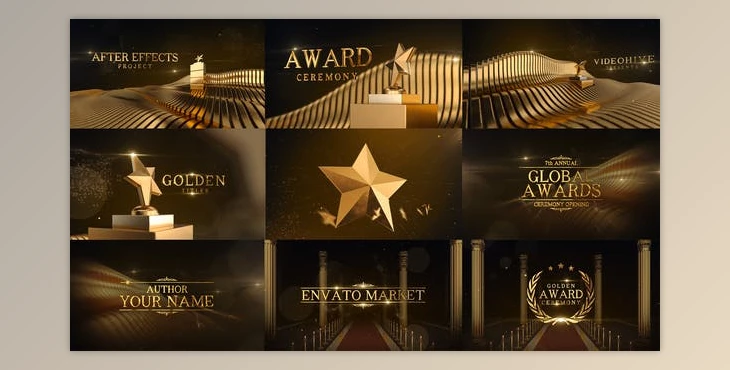 Download Awards Ceremony | Golden Titles (Videohive 25340862) - AE Project