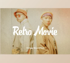 Download Retro Movie Overlay Photo Effect