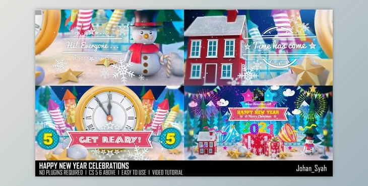 Download Happy New Year Celebrations (Videohive 29703735) - AE Project