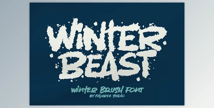 Download Winter Beast - Strong Brush Font