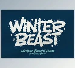 Download Winter Beast - Strong Brush Font