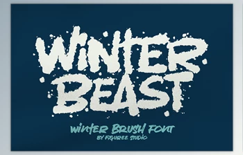 Download Winter Beast - Strong Brush <span class='badge badge-warning'>Font</span>