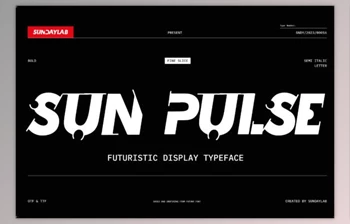 Download Sunpulse Futuristic Typeface <span class='badge badge-warning'>Font</span>
