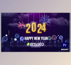 Download Happy New Year Wishes 2024 MOGRT (Videohive 49425107)