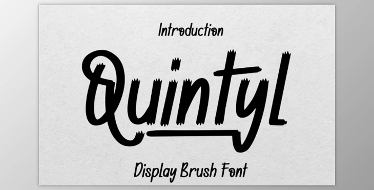 Download Quintyl - Brush Font