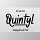 Download Quintyl - Brush Font