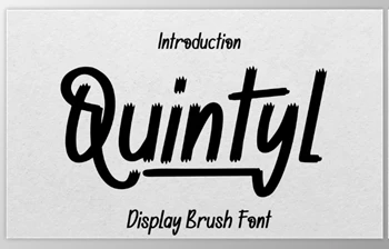 Download Quintyl - Brush <span class='badge badge-warning'>Font</span>