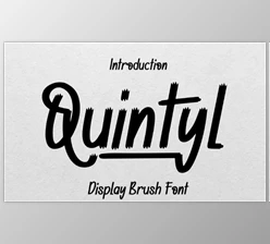 Download Quintyl - Brush Font