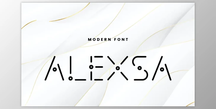 Download Alexsa - Futuristic Technology Display Font