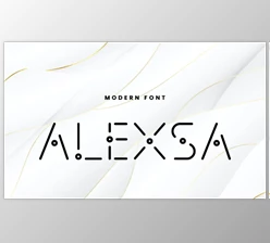 Download Alexsa - Futuristic Technology Display Font