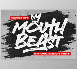 Download Mouth Beast - Strong Brush Font