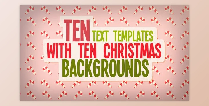 Download Christmas Text And Backgrounds (Videohive 49375573) - AE Project