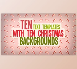 Download Christmas Text And Backgrounds (Videohive 49375573) - AE Project