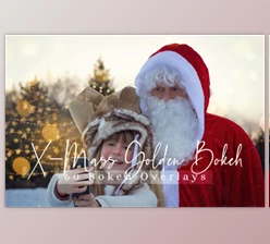 Download 60 X-Mass Golden Bokeh Lights Overlays
