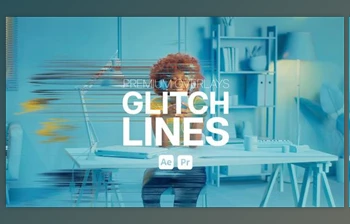 Download Premium Overlays <span class='badge badge-warning'>Glitch</span> Lines (Videohive 49482413) - AE Project