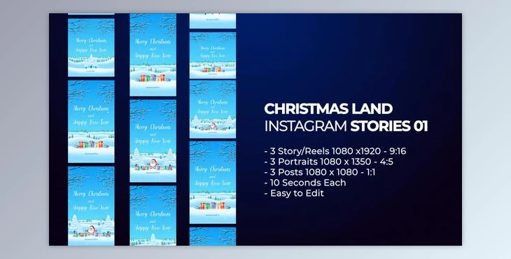Download Christmas Land Instagram Stories 01 (Videohive 49376462) - AE Project