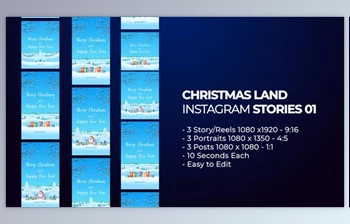 Download Christmas Land Instagram Stories <span class='badge badge-warning'>01</span> (Videohive 49376462) - AE Project