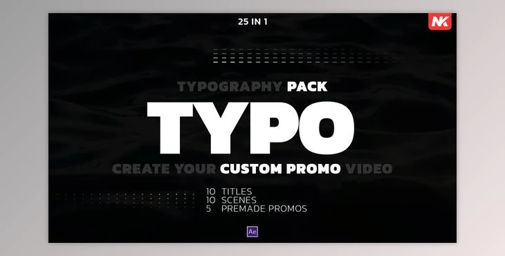 Download Typography Pack (Videohive 49306676) - AE Project