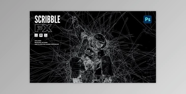 Download Pencil Scribble FX Photoshop Plugin CQ8M3TV