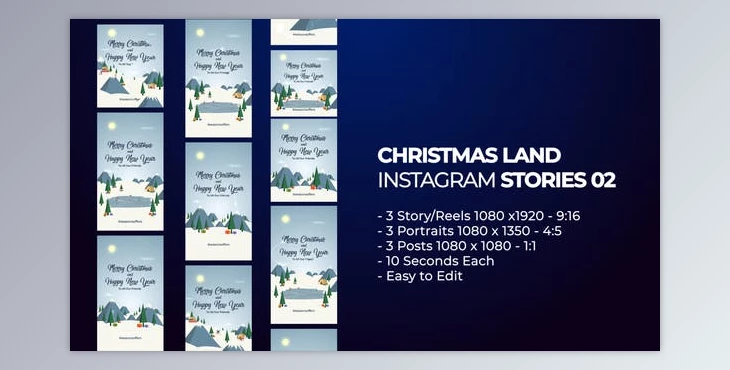 Download Christmas Land Instagram Stories 02 (Videohive 49389241) - AE Project