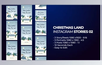 Download Christmas Land Instagram Stories <span class='badge badge-warning'>02</span> (Videohive 49389241) - AE Project