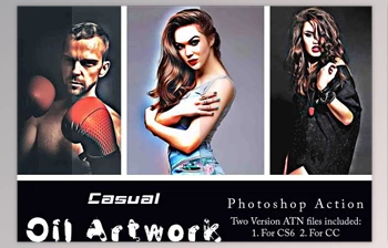 Download Casual Oil Artwork <span class='badge badge-warning'>Photoshop</span> Action 91678107