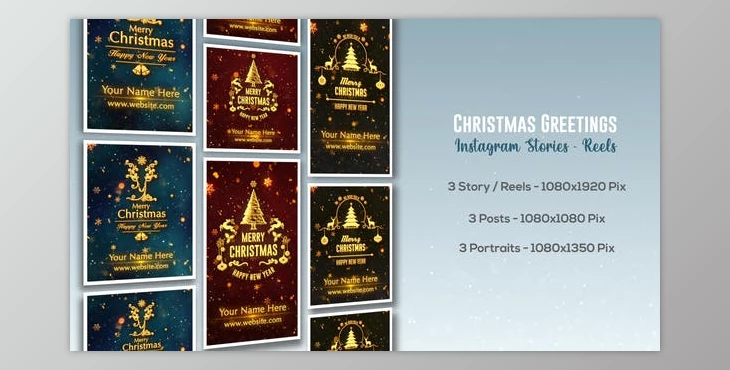 Download Christmas Greetings - Instagram Stories (Videohive 49501663) - AE Project