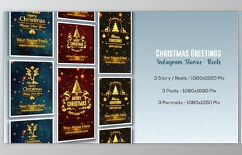 Download Christmas Greetings - <span class='badge badge-warning'>Instagram</span> <span class='badge badge-warning'>Stories</span> (<span class='badge badge-warning'>Videohive</span> 49501663) - AE <span class='badge badge-warning'>Project</span>