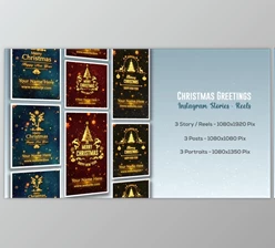 Download Christmas Greetings - Instagram Stories (Videohive 49501663) - AE Project